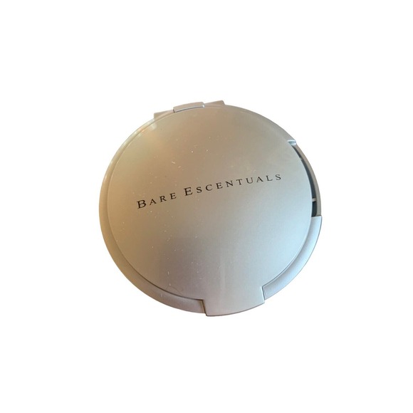 bareMinerals BEAUTY ON THE GO Refillable Mirrored Compact Tiki Brush HTF - Picture 1 of 3